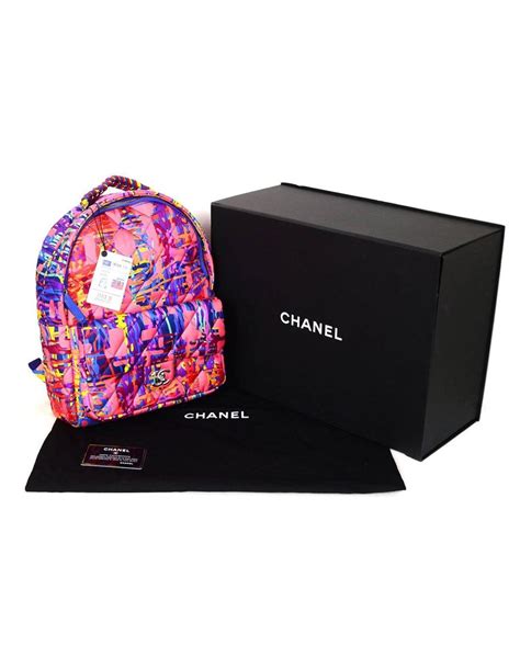 chanel multicolor backpack|authentic Chanel backpack.